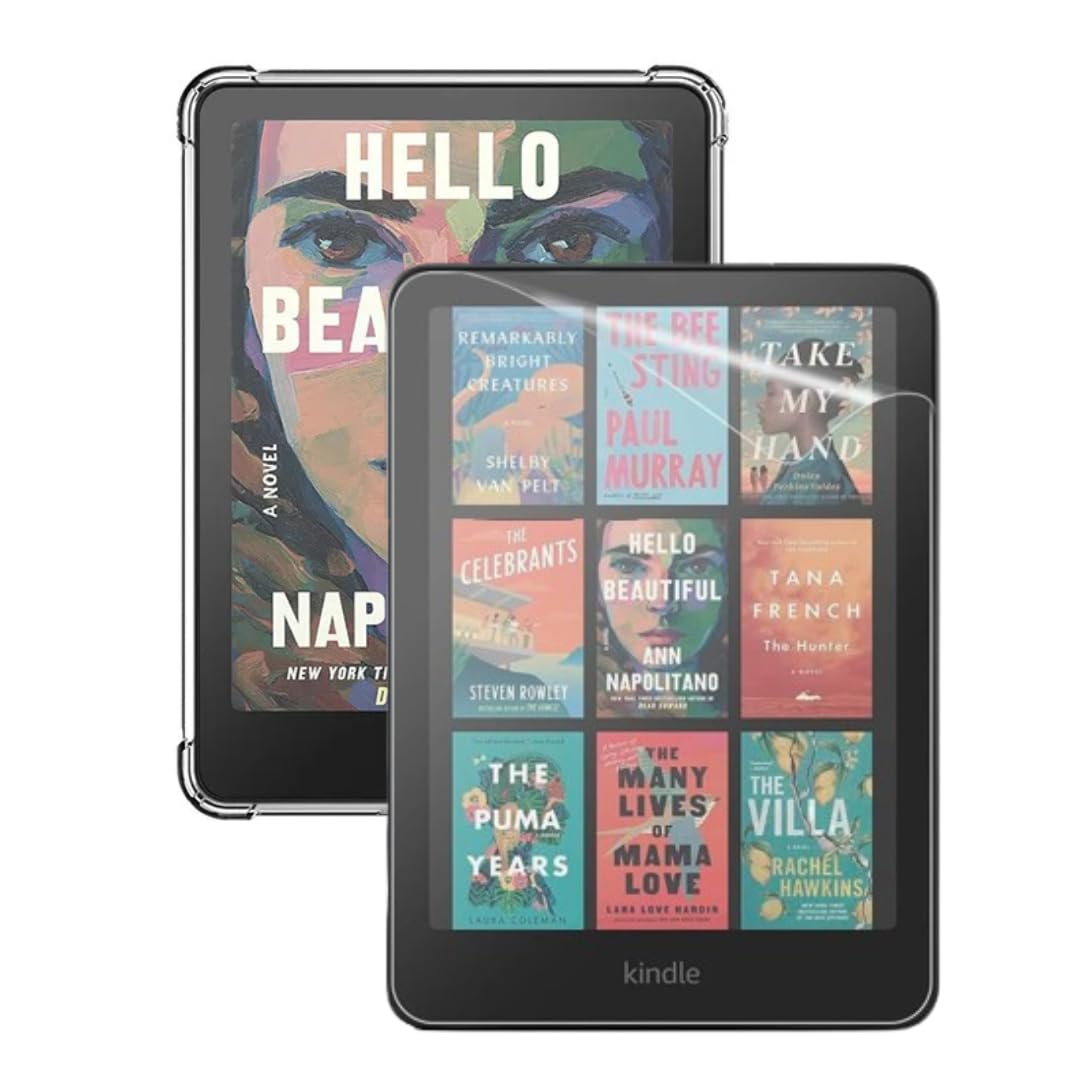 Capa Transparente TPU para Kindle Colorsoft + Película Protetora